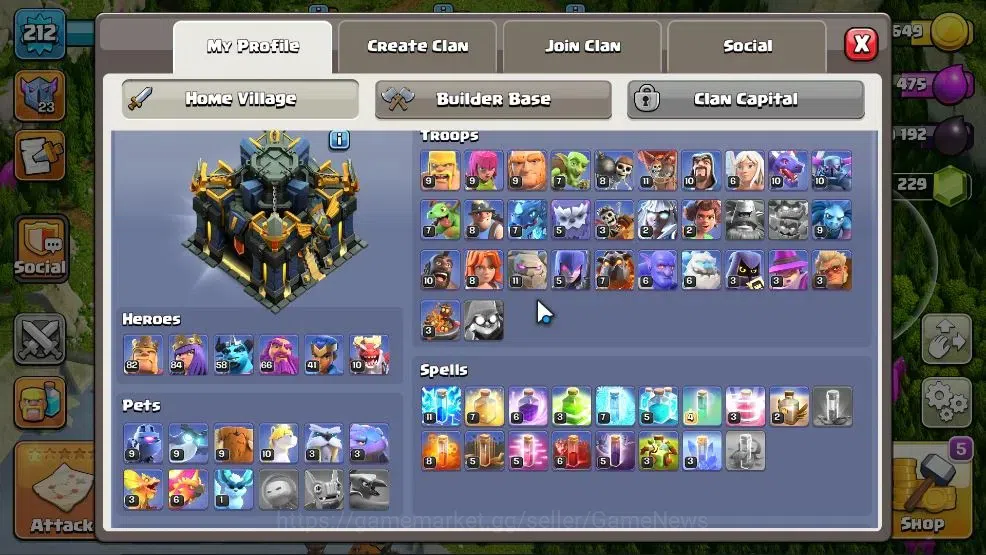 Clash of Clans Accounts TH 17 - BH 10|LV 212|HH 10|Limited Skin|BK 82,AQ 8 image 5