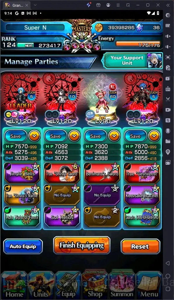 Grand Summoners Accounts Global | Rank 124 | Okarun Lv120 TW, Summer Miyu image 10
