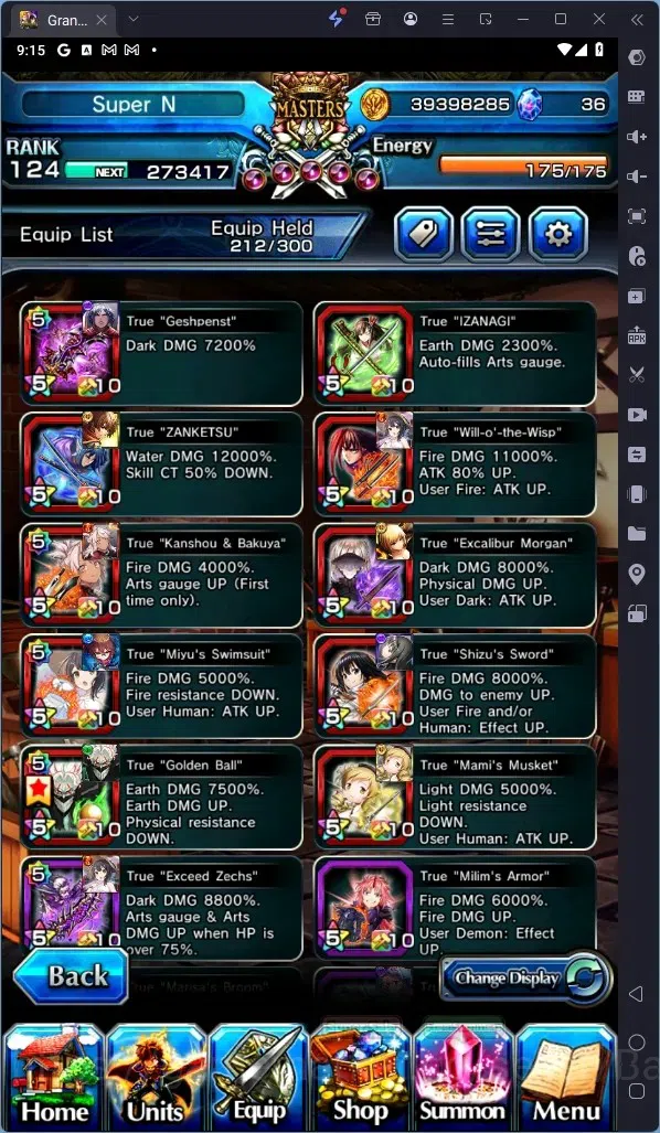 Grand Summoners Accounts Global | Rank 124 | Okarun Lv120 TW, Summer Miyu image 12