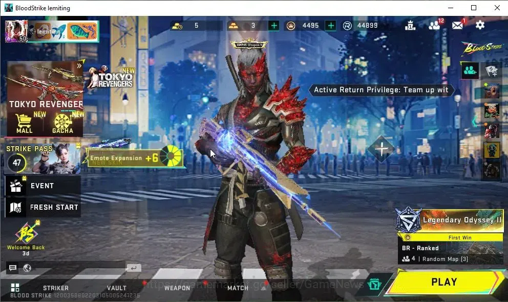 Blood Strike Accounts ASIA|9 ULTRA[2 ZERO,BLAST,SPIKE,Galil,AR97,INP-9,U image 1