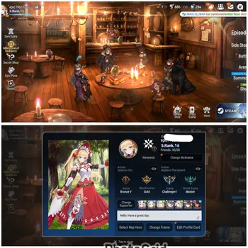 Epic Seven Accounts High-End #E7113 [GLOBAL/IOS/Android] S.Rank 16 | 30 ML, 32 HERO LEVEL MAX +15, 97 Hero *5 | Light Boss