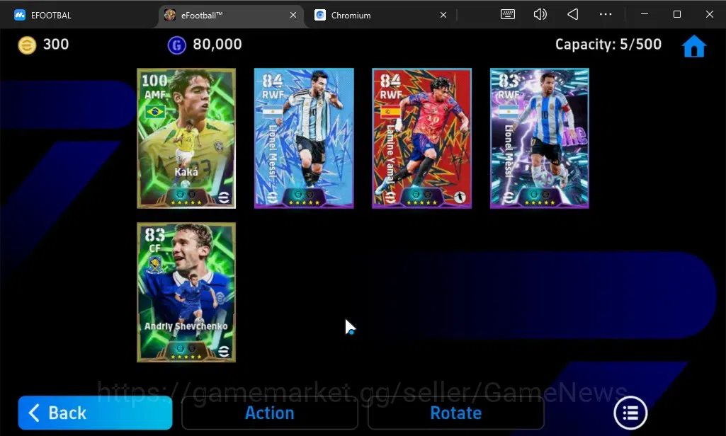 eFootball Accounts Android|300 Coins|Epic Kaka,Andriy Shevchenko,Show image 4