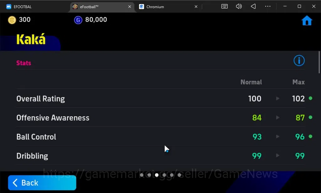 eFootball Accounts Android|300 Coins|Epic Kaka,Andriy Shevchenko,Show image 7