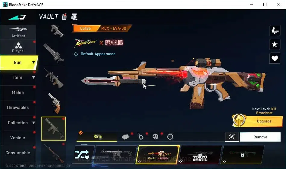 Blood Strike Accounts ASIA| Collab Evangelion MCX | 3 Legendary(ETHAN-Co image 5
