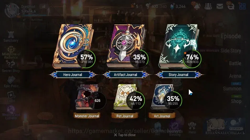 Epic Seven Accounts ASIA UnVerif|25 ML(NOTOS,DarkDiene,SchoolNurse Yul image 3