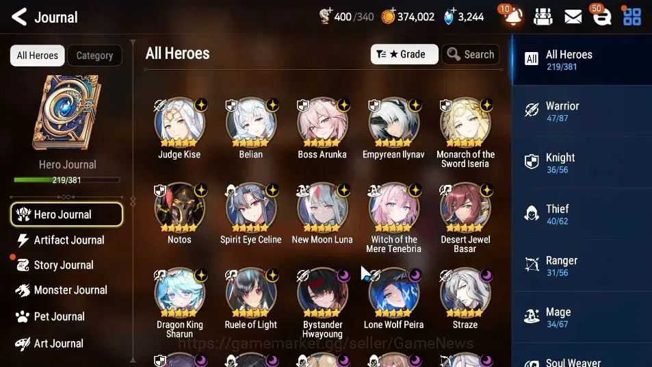 Epic Seven Accounts ASIA UnVerif|25 ML(NOTOS,DarkDiene,SchoolNurse Yul image 6