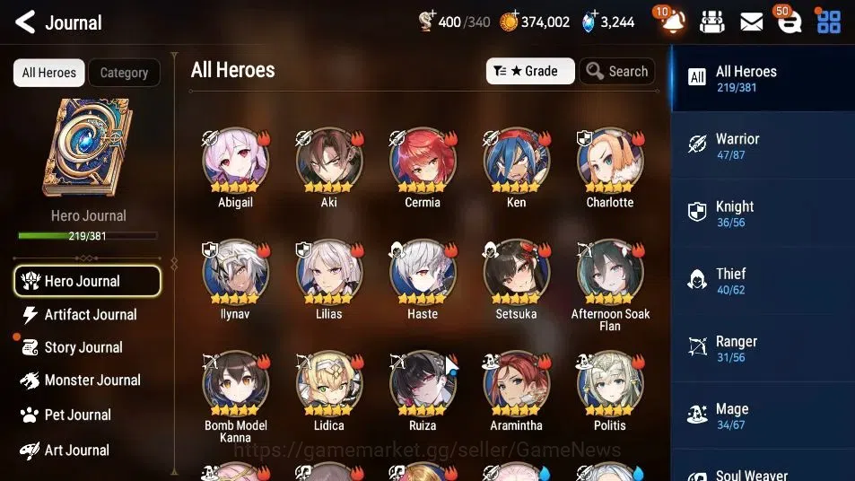 Epic Seven Accounts ASIA UnVerif|25 ML(NOTOS,DarkDiene,SchoolNurse Yul image 8