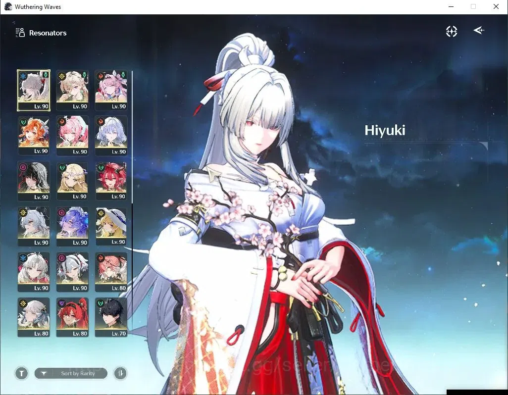 Wuthering Waves Accounts SEA|UL 80|17 Limited|(Cantarella,Sigrika,Zani,Hiyu image 2