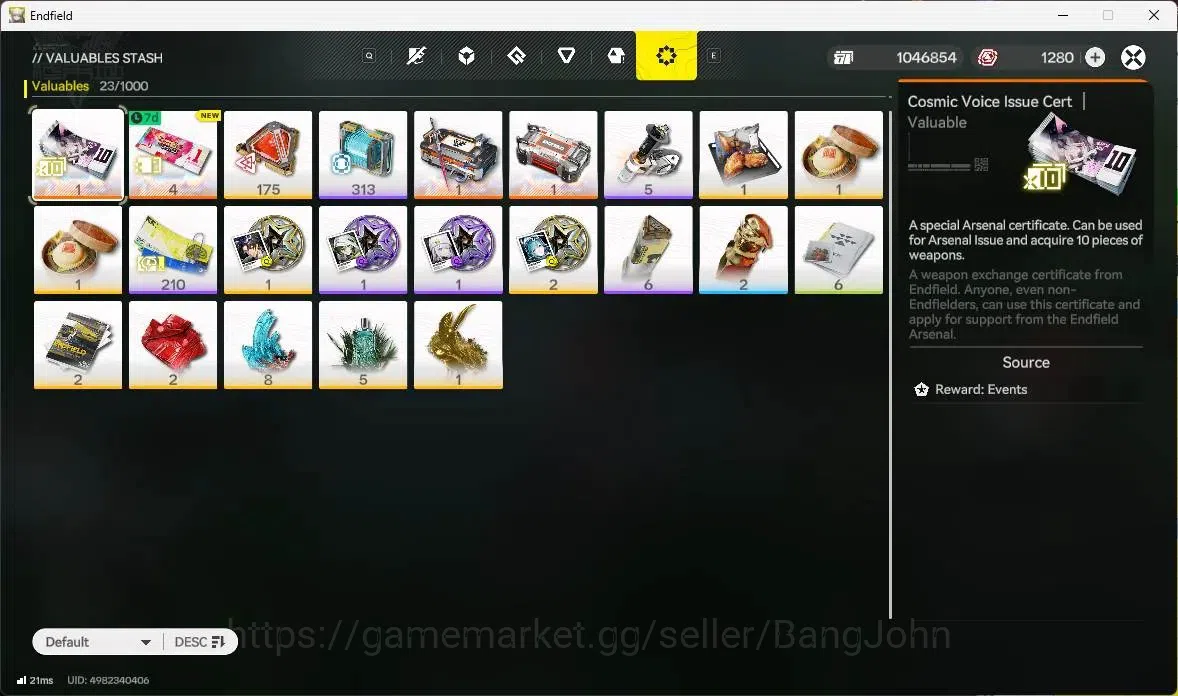 Arknights: Endfield Accounts Asia | Lv 48 | 2 Limit Laevatain+sign,Tangtang,Lif image 14