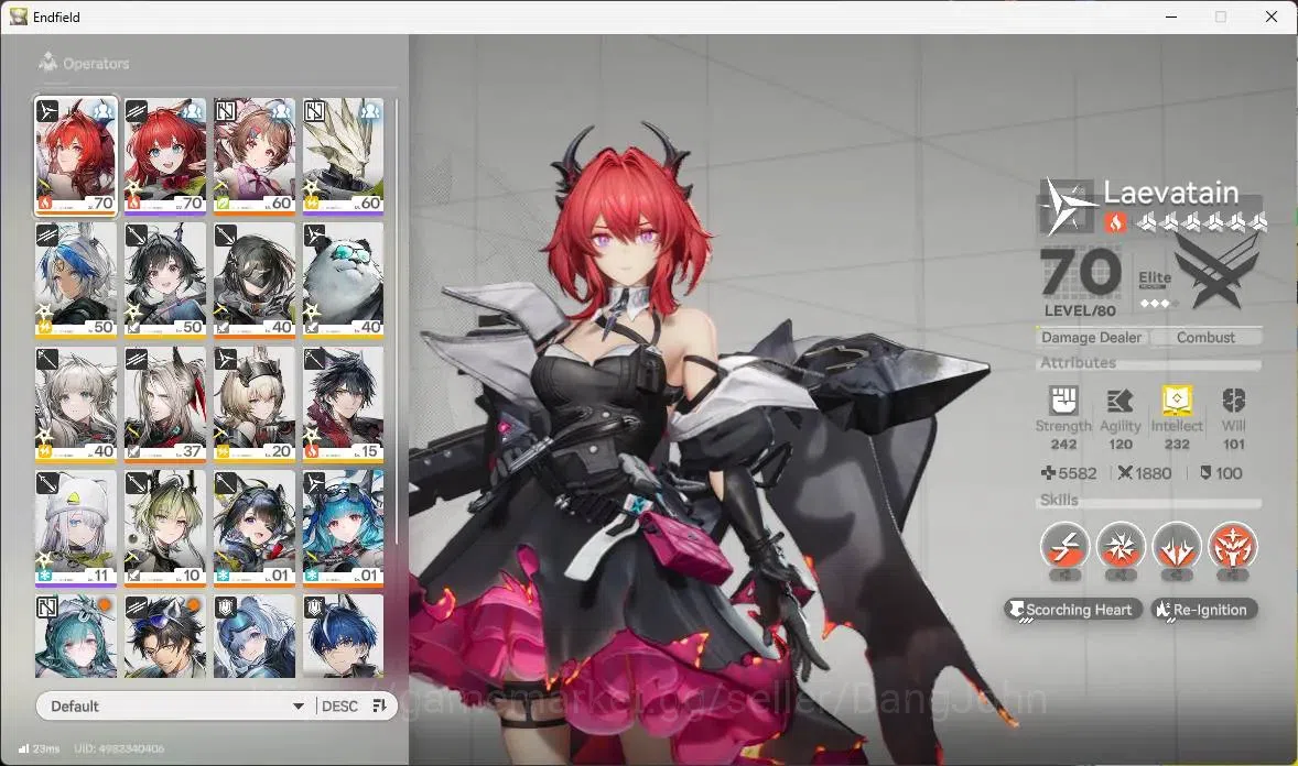 Arknights: Endfield Accounts Asia | Lv 48 | 2 Limit Laevatain+sign,Tangtang,Lif image 2