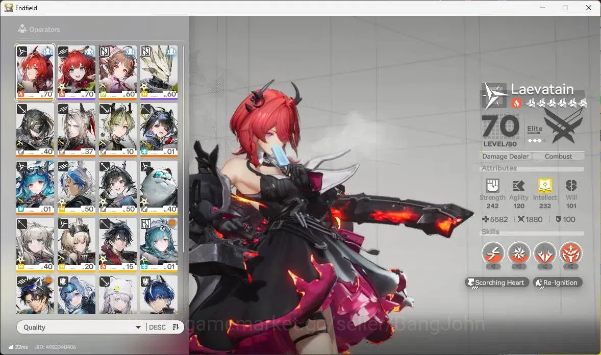 Arknights: Endfield Accounts Asia | Lv 48 | 2 Limit Laevatain+sign,Tangtang,Lif image 3