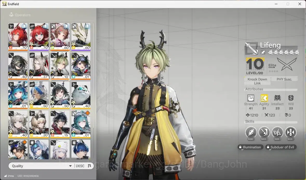 Arknights: Endfield Accounts Asia | Lv 48 | 2 Limit Laevatain+sign,Tangtang,Lif image 4