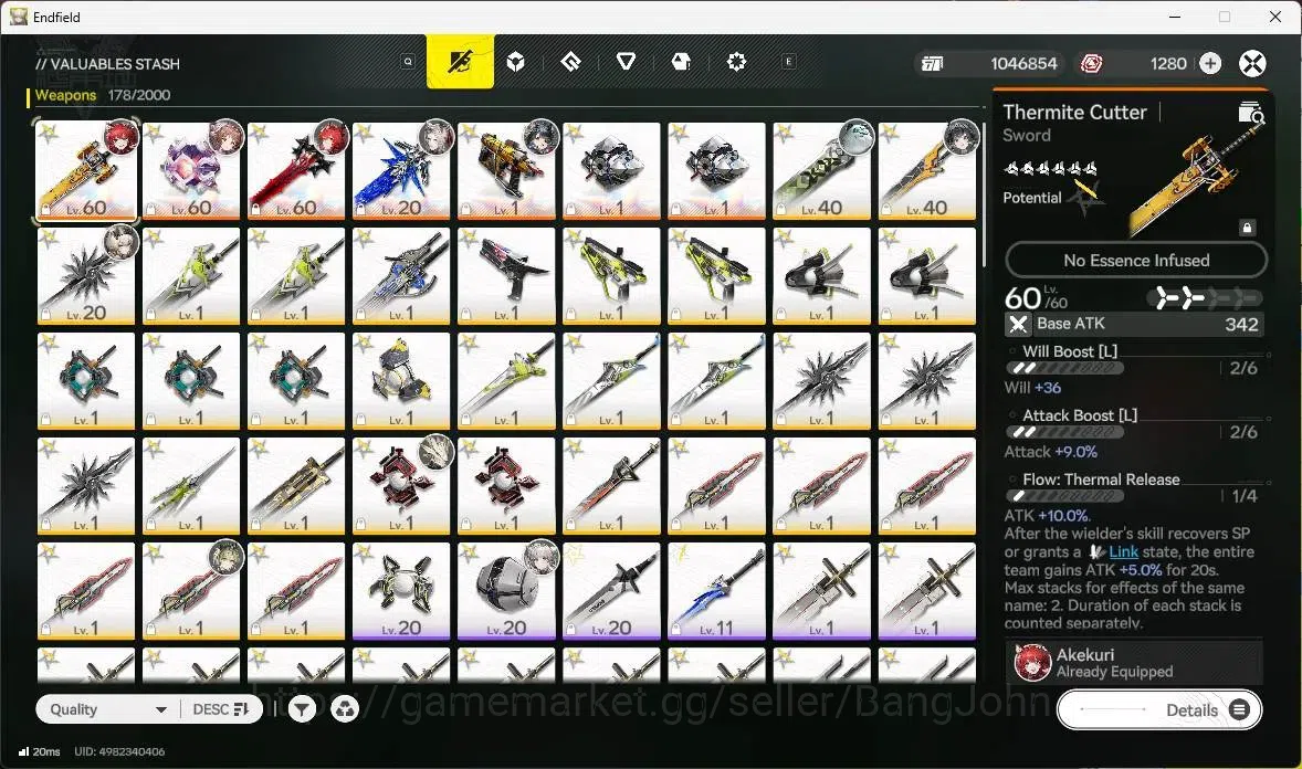 Arknights: Endfield Accounts Asia | Lv 48 | 2 Limit Laevatain+sign,Tangtang,Lif image 9