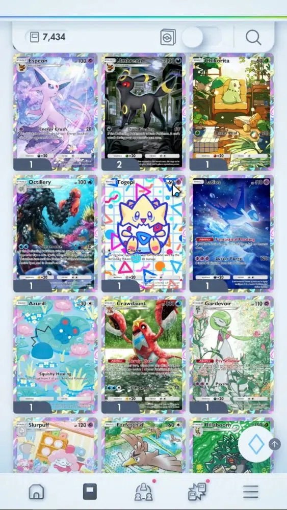 Pokémon TCG Pocket Accounts EN 7,4K Card|155 EX|5 Crown [Bombardier,Solgaleo,A image 10