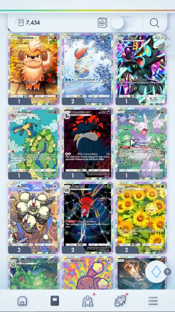 Pokémon TCG Pocket Accounts EN 7,4K Card|155 EX|5 Crown [Bombardier,Solgaleo,A image 11