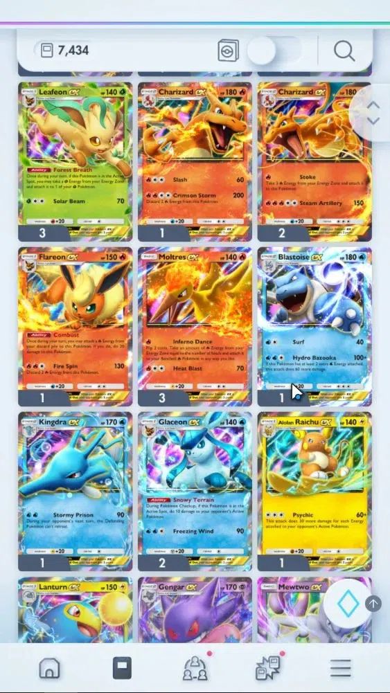 Pokémon TCG Pocket Accounts EN 7,4K Card|155 EX|5 Crown [Bombardier,Solgaleo,A image 16