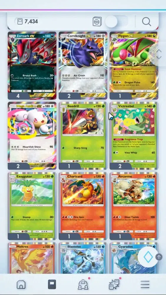 Pokémon TCG Pocket Accounts EN 7,4K Card|155 EX|5 Crown [Bombardier,Solgaleo,A image 20
