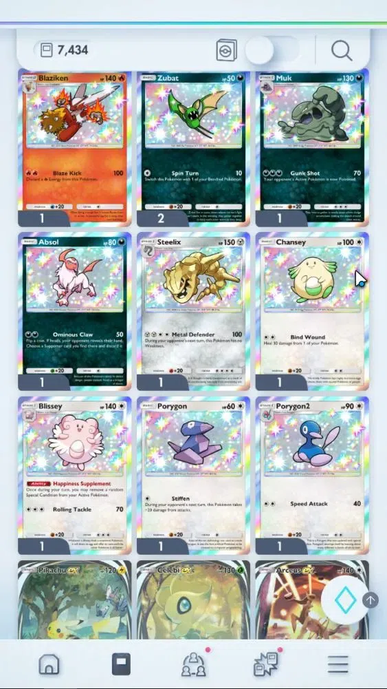 Pokémon TCG Pocket Accounts EN 7,4K Card|155 EX|5 Crown [Bombardier,Solgaleo,A image 4