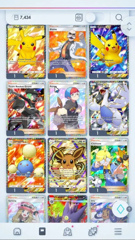 Pokémon TCG Pocket Accounts EN 7,4K Card|155 EX|5 Crown [Bombardier,Solgaleo,A image 6
