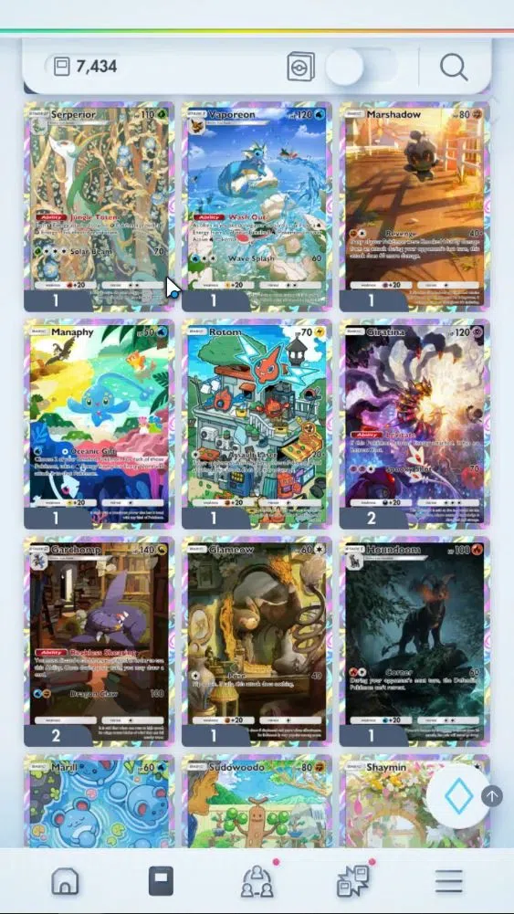 Pokémon TCG Pocket Accounts EN 7,4K Card|155 EX|5 Crown [Bombardier,Solgaleo,A image 8