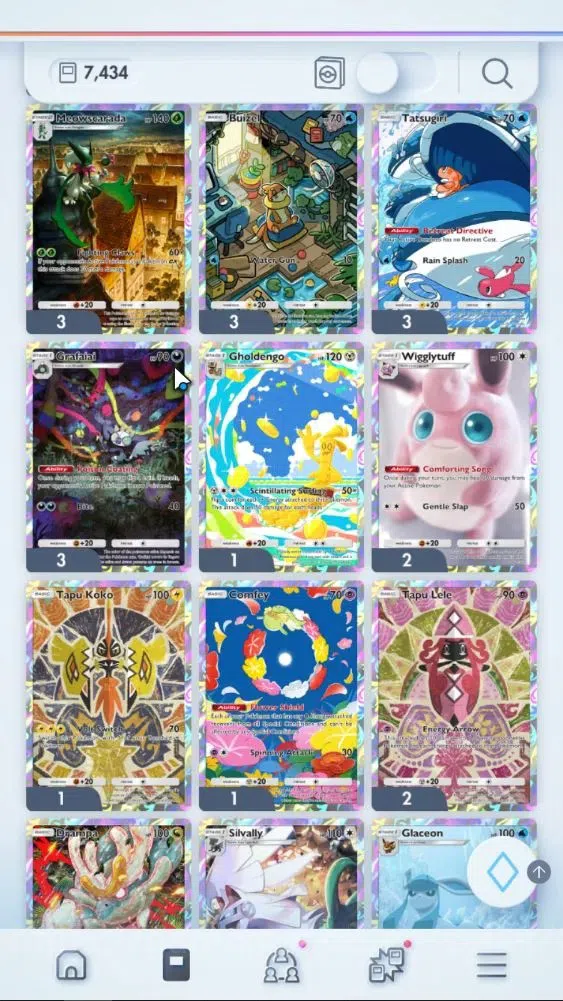 Pokémon TCG Pocket Accounts EN 7,4K Card|155 EX|5 Crown [Bombardier,Solgaleo,A image 9