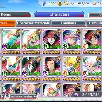 Bleach: Brave Souls Accounts Others Global|51K Orb|TYBW26 Shuhei,Robert,Gremmy,11th Aizen,Grimjow,New Ichigo,Renewd