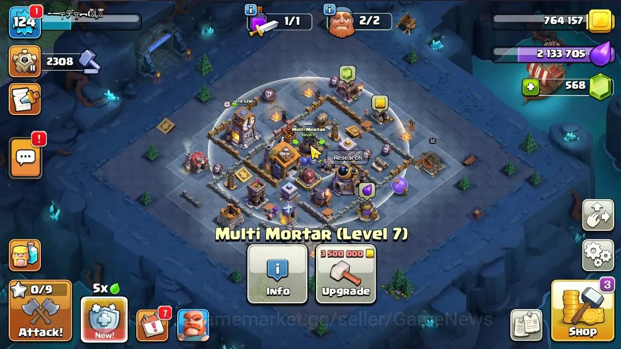 Clash of Clans Accounts TH 12-BH 9|Limited Skin|LV 124|HH 6|BK 50,AQ 51,GW image 8