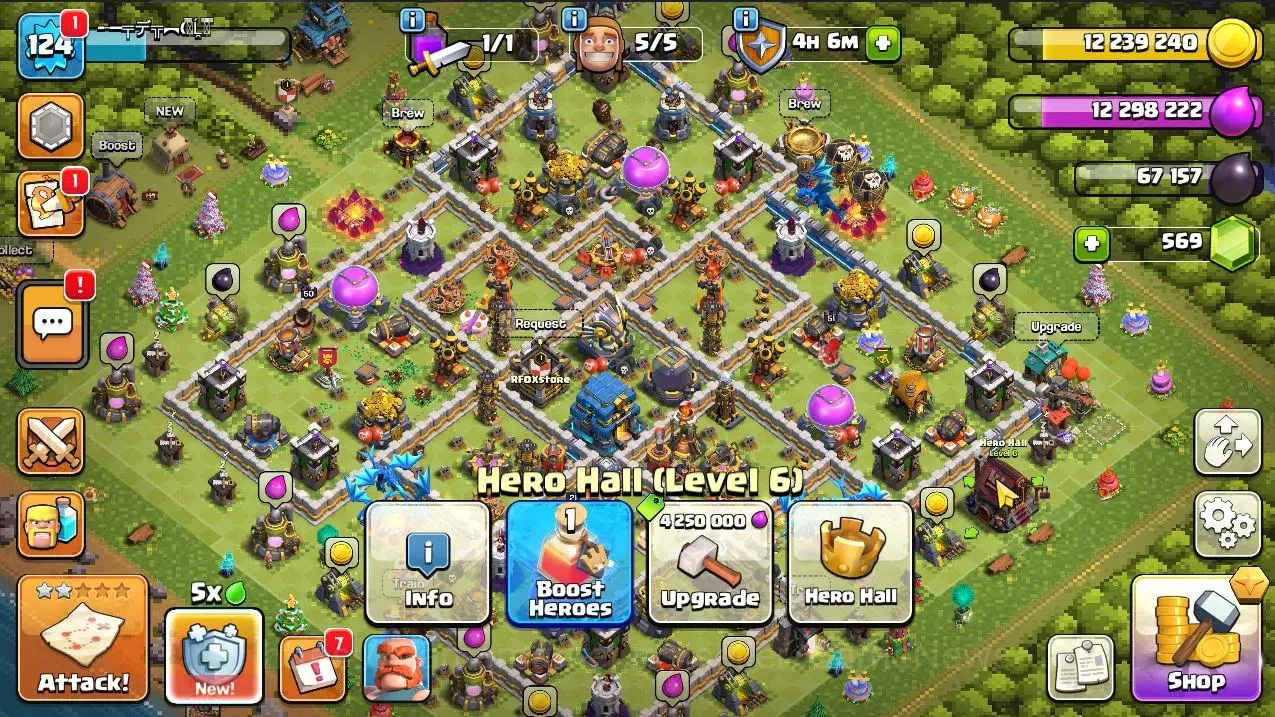 Clash of Clans Accounts TH 12-BH 9|Limited Skin|LV 124|HH 6|BK 50,AQ 51,GW image 9