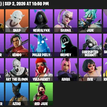 Fortnite Accounts 35 Skins | Level 542 | Darth Vader, Son Goku + Art the Clown | All Platforms
