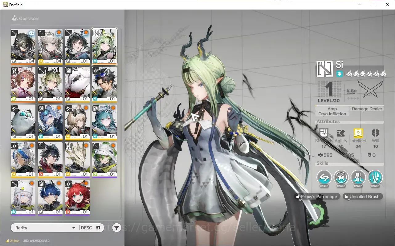 Arknights: Endfield Accounts NA/EU| Fresh Starter AL2 | 1 Limit : Si ( Ardelia , Lifeng ) | Many Resource |Story Ch I 1