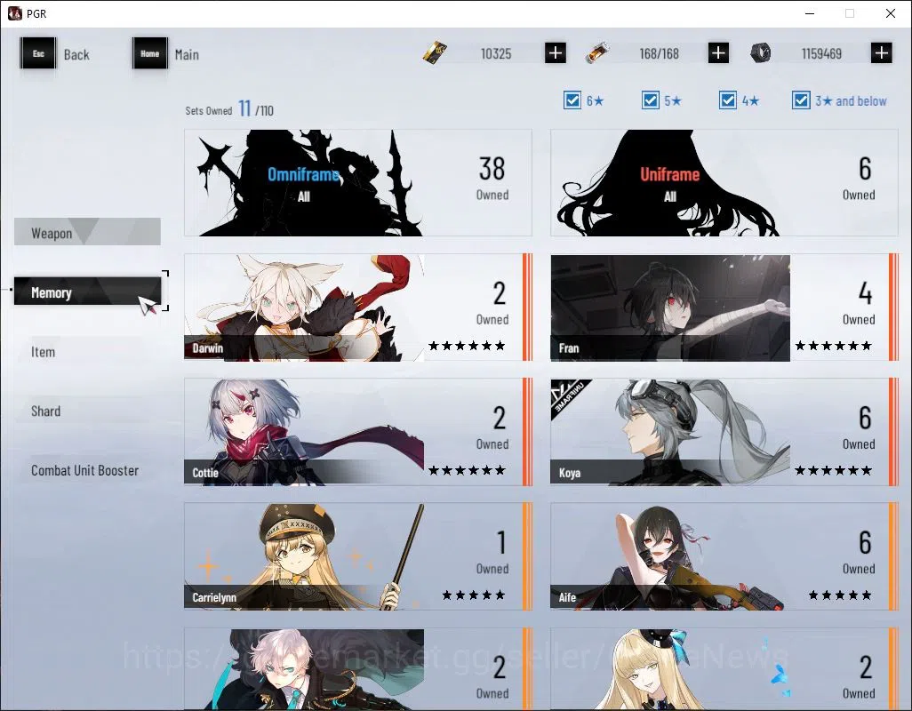 Punishing: Gray Raven Accounts EU | Lv 63 | Ready Gacha | 10,3K BC+3,5K YC+9K Blu image 8