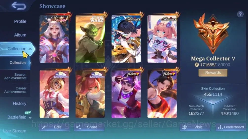 Mobile Legends: Bang Bang Accounts Hero 132|Skin 455|High Imo 106|Legend Lunox,KOF[Gu image 2
