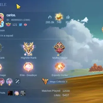 Mobile Legends: Bang Bang Others Hero 132|Skin 455|High Imo 106|Legend Lunox,KOF[Gu image 1