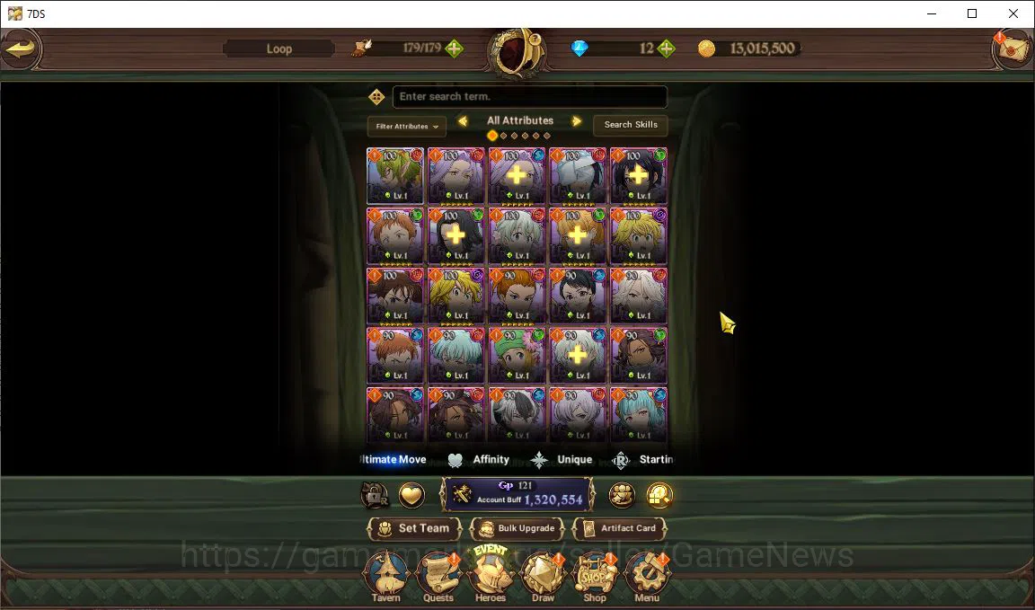 The Seven Deadly Sins: Grand Cross Accounts Starter Global|1,3M CC| Starter CH 4|1 LR+4 UR|Helbram, Mersesca3/6, ODK2/6 4