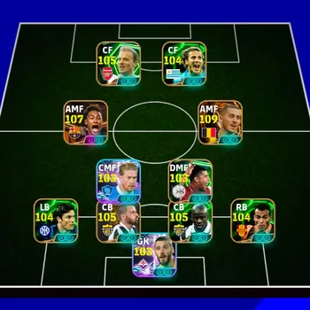 eFootball Accounts Legends & Iconic Players 3231+ Team I Neymar 107 I Hazard 109 I Forlan 105 I Zanetti 104 I Cafu 104 I