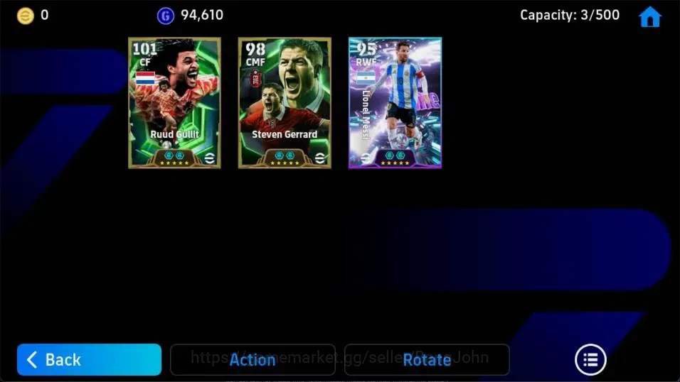 eFootball Accounts Android|PW 3074 | Epic Ruud Gullit, SHW Messi, Epi image 5