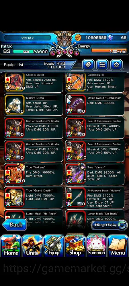 Grand Summoners Accounts Global|Rank 83|17 Ascend|InumutaTW,S MiyuTW,EmiyaT image 10
