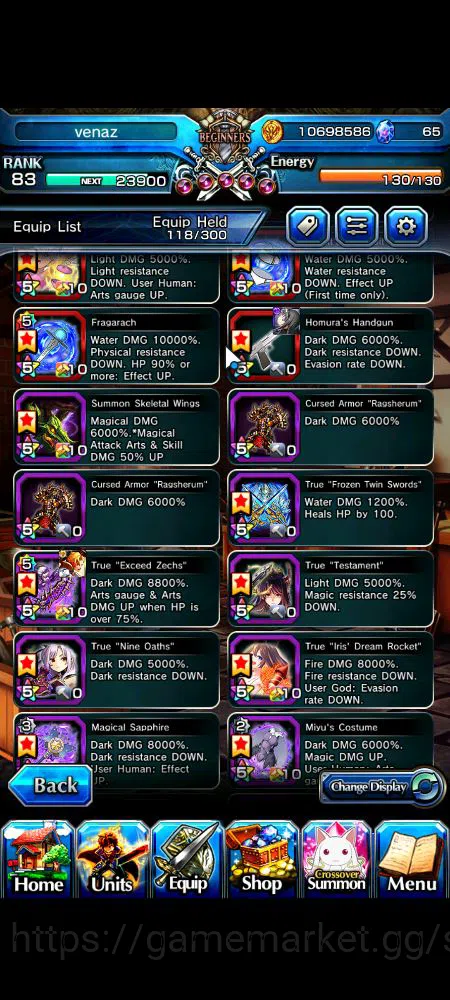 Grand Summoners Accounts Global|Rank 83|17 Ascend|InumutaTW,S MiyuTW,EmiyaT image 12