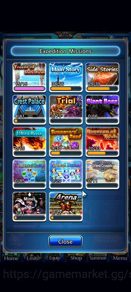 Grand Summoners Accounts Global|Rank 83|17 Ascend|InumutaTW,S MiyuTW,EmiyaT image 14