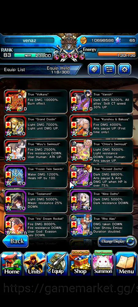 Grand Summoners Accounts Global|Rank 83|17 Ascend|InumutaTW,S MiyuTW,EmiyaT image 5