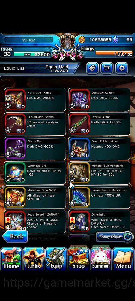 Grand Summoners Accounts Global|Rank 83|17 Ascend|InumutaTW,S MiyuTW,EmiyaT image 7