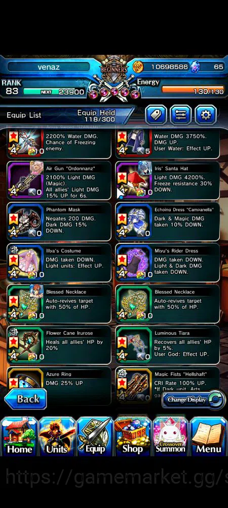 Grand Summoners Accounts Global|Rank 83|17 Ascend|InumutaTW,S MiyuTW,EmiyaT image 8