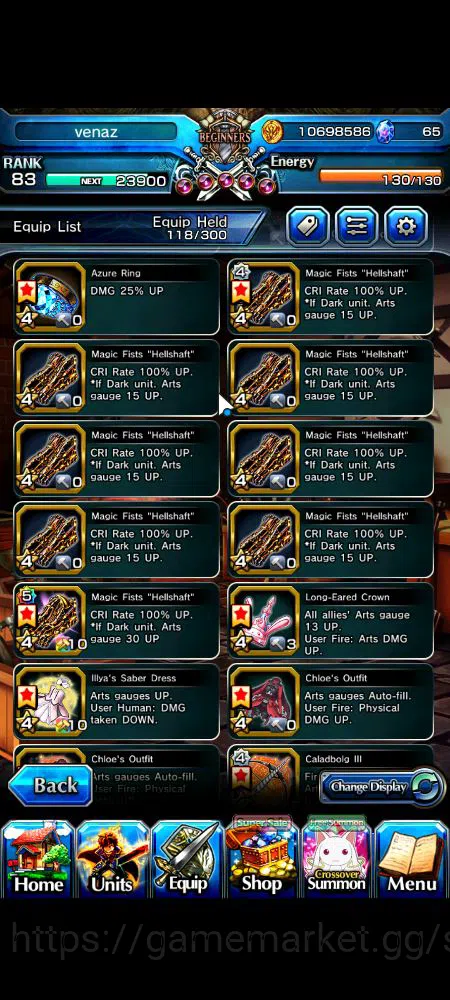Grand Summoners Accounts Global|Rank 83|17 Ascend|InumutaTW,S MiyuTW,EmiyaT image 9
