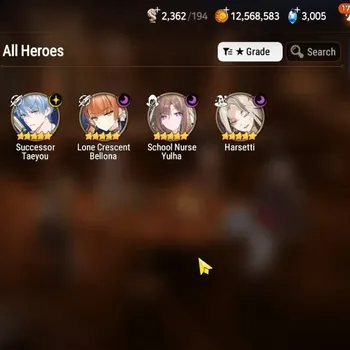 Epic Seven Accounts High-End Global UnVerif|NewEra|4 ML(Har Setti,SN Yulha,LC Bellona,etc)+Ivana,A Ludwig,Setsuka,Etc|47K