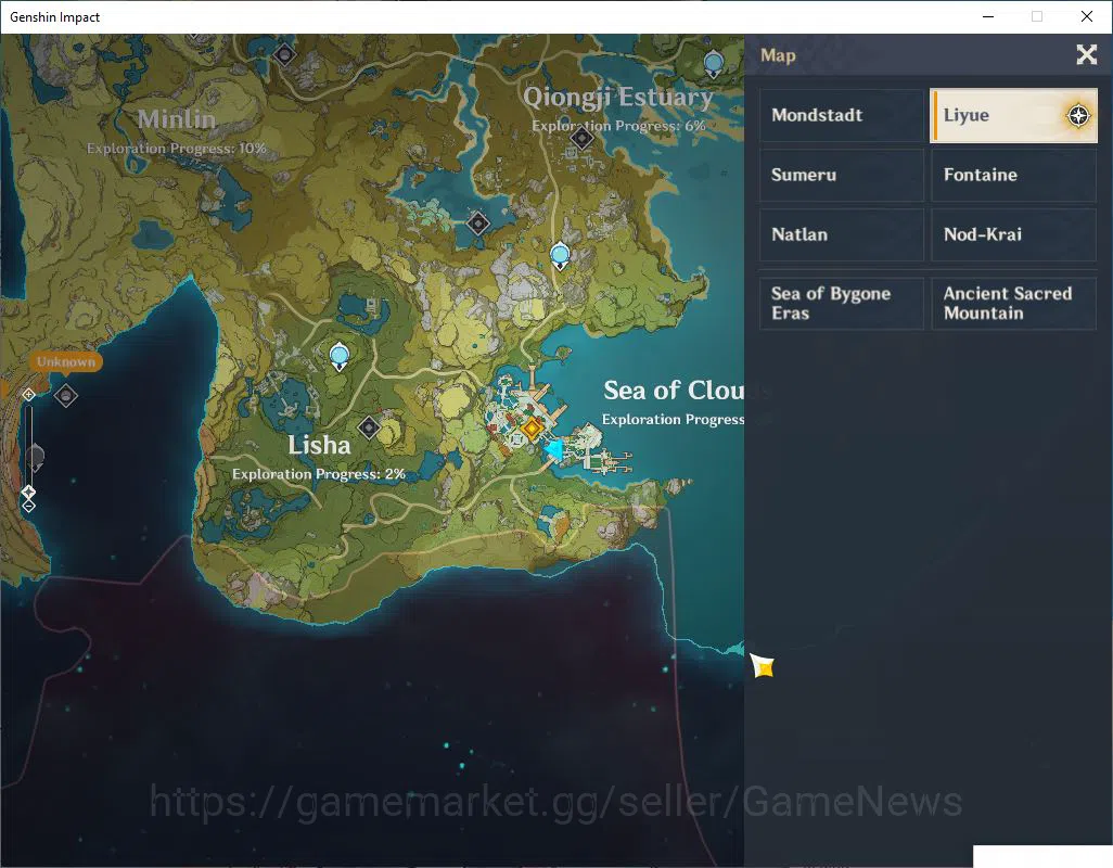 Genshin Impact Accounts Mid Game ASIA |AR 44|3Limited +25(*4Character)|[Flins,Neuvillate,Navia]|MC Female|Low Explore Map 12