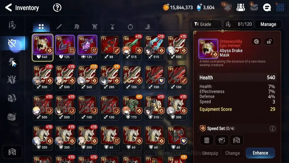 Epic Seven Accounts High-End Global UnVerif|NewEra|6 ML(MChloe,LC Bellona,SS Vivian,Etc)+Setsuka,etc|PoH+Bless ON|Auto W 18