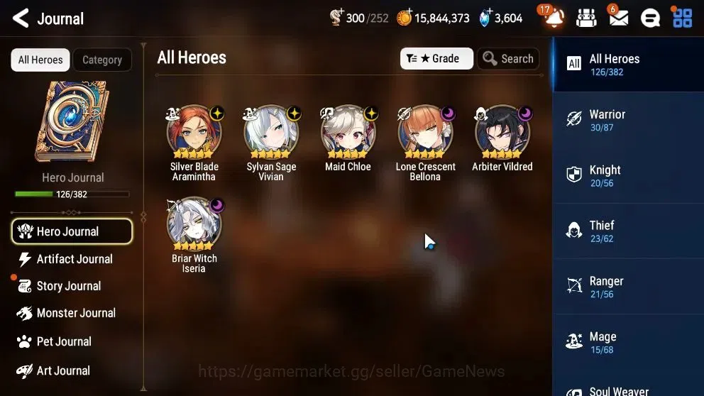 Epic Seven Accounts High-End Global UnVerif|NewEra|6 ML(MChloe,LC Bellona,SS Vivian,Etc)+Setsuka,etc|PoH+Bless ON|Auto W 4