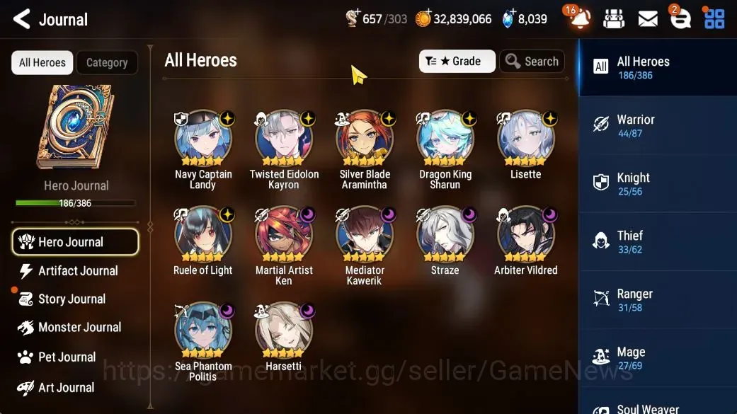 Epic Seven Accounts Starter ASIA Verif|NewEra|12 ML(Lisette,Har Setti,Ruele,Etc)+Hecate,Aram,Estelle,Etc|1K Convenant+8K 1