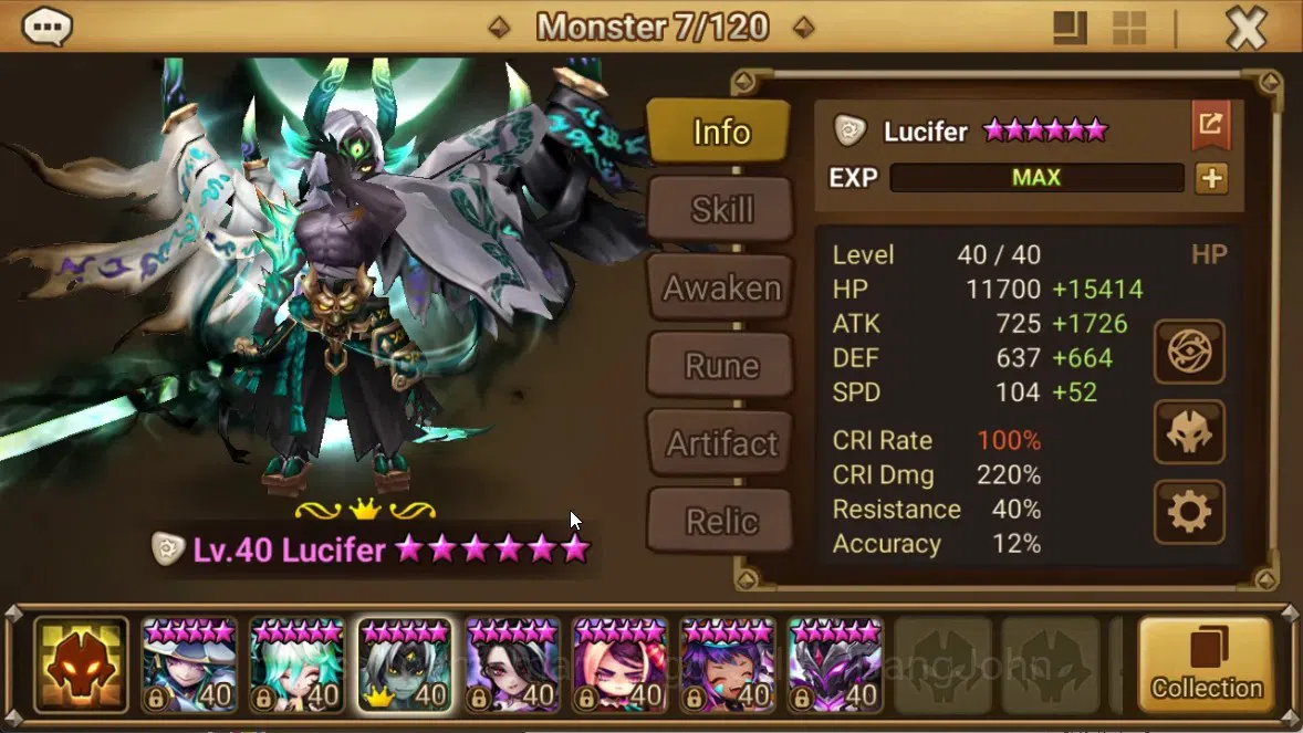Summoners War: Sky Arena Accounts End-Game ASIA|Lv100 7LND(Lucifer,Kovarci,Shun,Hilda,Giselle,Maya,Gurkha) 137NB5 1