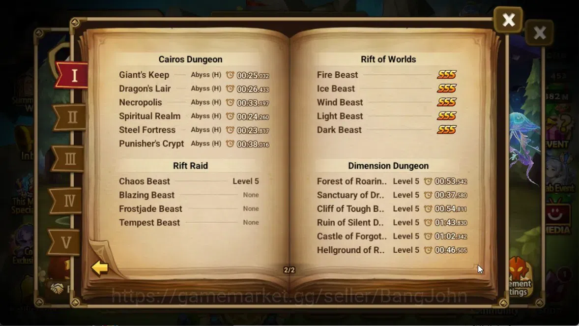 Summoners War: Sky Arena Accounts End-Game ASIA|Lv100 7LND(Lucifer,Kovarci,Shun,Hilda,Giselle,Maya,Gurkha) 137NB5 19